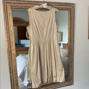 Maggy London Cream A-Line Mini Dress for Wedding Guest